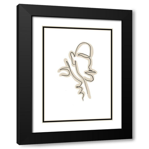 Untitled Black Modern Wood Framed Art Print with Double Matting by Boulova, Veronika