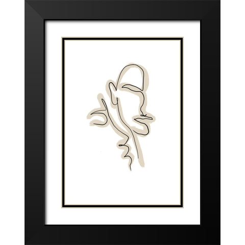 Untitled Black Modern Wood Framed Art Print with Double Matting by Boulova, Veronika