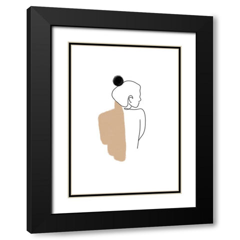 Untitled Black Modern Wood Framed Art Print with Double Matting by Boulova, Veronika