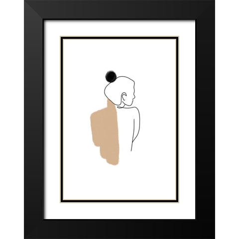 Untitled Black Modern Wood Framed Art Print with Double Matting by Boulova, Veronika