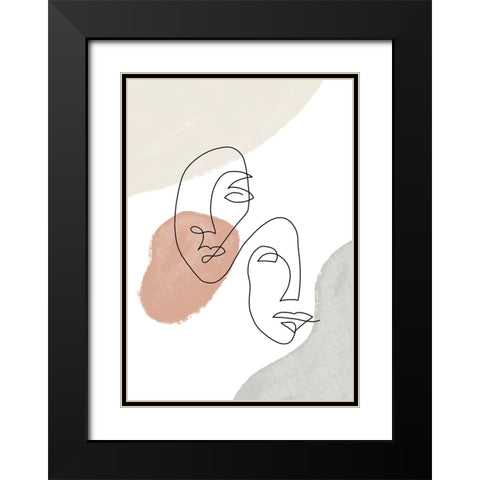 Untitled Black Modern Wood Framed Art Print with Double Matting by Boulova, Veronika