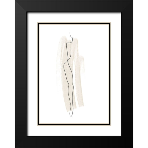 Untitled Black Modern Wood Framed Art Print with Double Matting by Boulova, Veronika