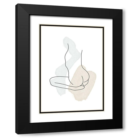 Untitled Black Modern Wood Framed Art Print with Double Matting by Boulova, Veronika
