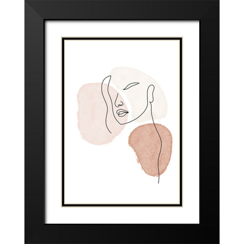 Untitled Black Modern Wood Framed Art Print with Double Matting by Boulova, Veronika