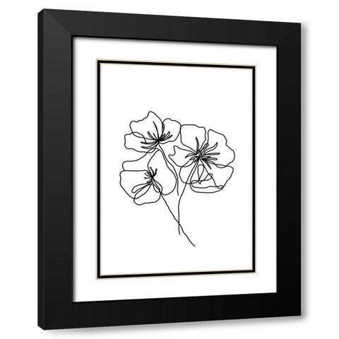 Untitled Black Modern Wood Framed Art Print with Double Matting by Boulova, Veronika