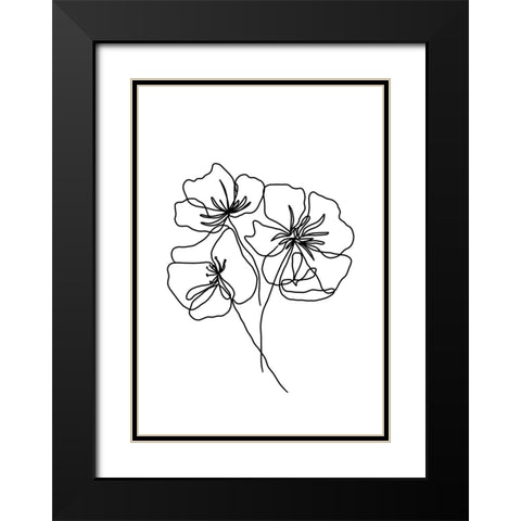Untitled Black Modern Wood Framed Art Print with Double Matting by Boulova, Veronika