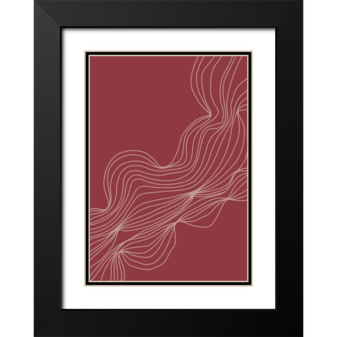Untitled Black Modern Wood Framed Art Print with Double Matting by Boulova, Veronika