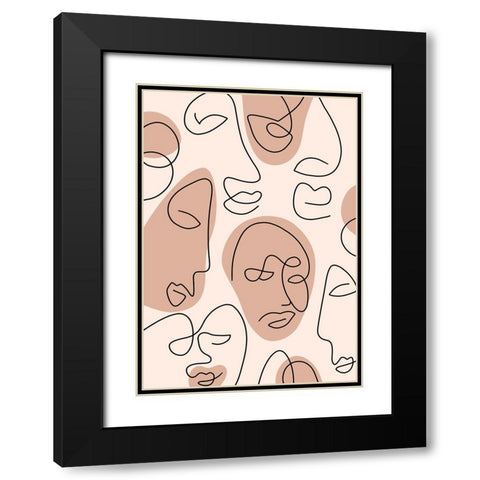 Untitled Black Modern Wood Framed Art Print with Double Matting by Boulova, Veronika