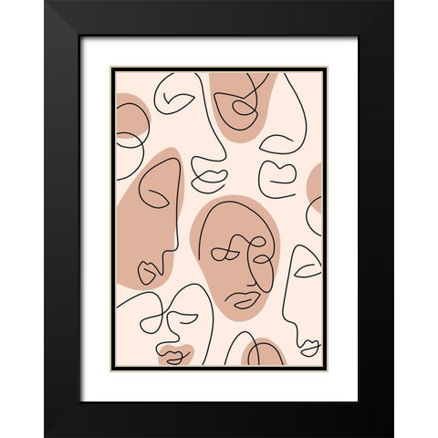 Untitled Black Modern Wood Framed Art Print with Double Matting by Boulova, Veronika