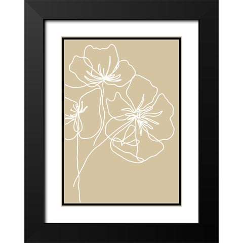 Untitled Black Modern Wood Framed Art Print with Double Matting by Boulova, Veronika