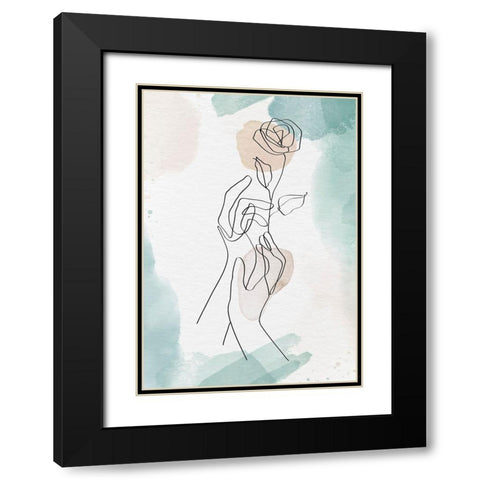 Morus Lutea Black Modern Wood Framed Art Print with Double Matting by Roze, Fadil