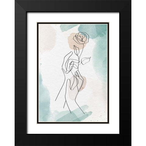 Morus Lutea Black Modern Wood Framed Art Print with Double Matting by Roze, Fadil