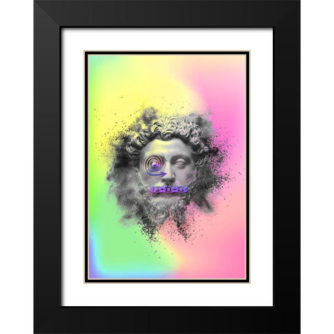 Felios Black Modern Wood Framed Art Print with Double Matting by Roze, Fadil