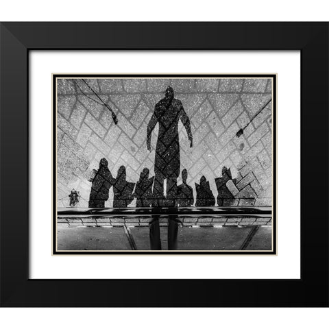 The Power Of The Song Black Modern Wood Framed Art Print with Double Matting by Stefan, Jacek