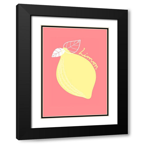 Limon Black Modern Wood Framed Art Print with Double Matting by Fritsch, Athene