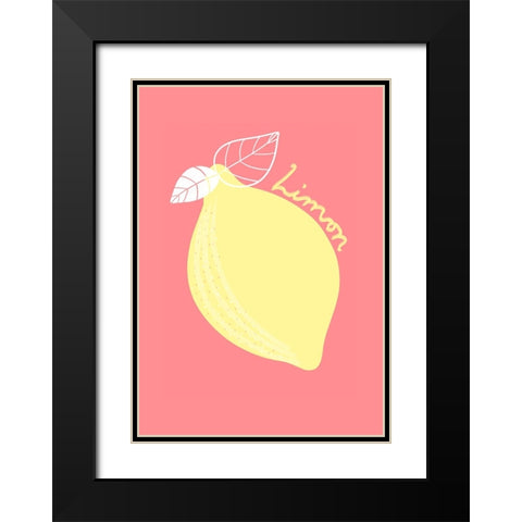 Limon Black Modern Wood Framed Art Print with Double Matting by Fritsch, Athene