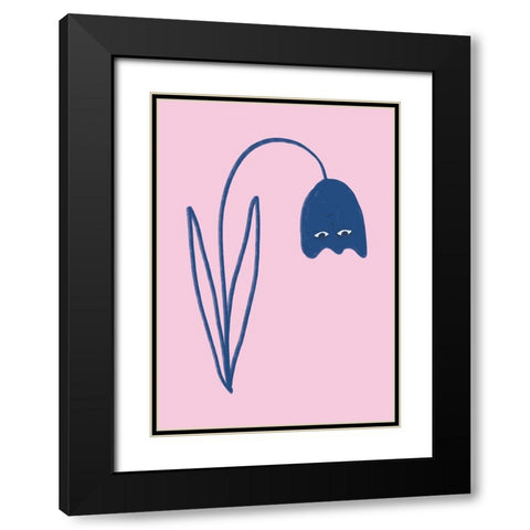 Happy Tulip Black Modern Wood Framed Art Print with Double Matting by Fritsch, Athene