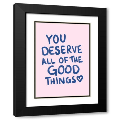 Good Things Black Modern Wood Framed Art Print with Double Matting by Fritsch, Athene