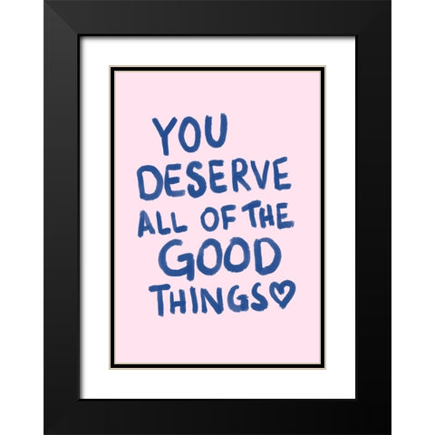 Good Things Black Modern Wood Framed Art Print with Double Matting by Fritsch, Athene