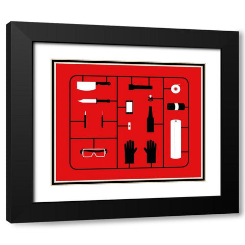 Tonight Is the Night Black Modern Wood Framed Art Print with Double Matting by Bodart, Florent