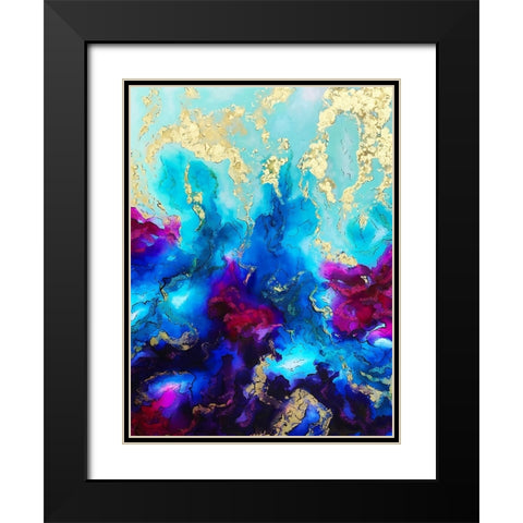 Andromeda Black Modern Wood Framed Art Print with Double Matting by Storms, Alyson