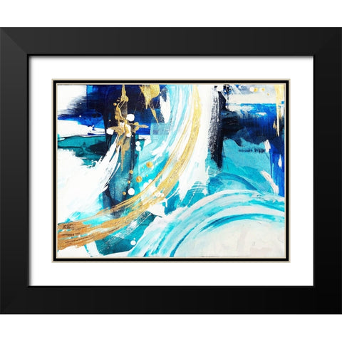 Angle Gold   B Black Modern Wood Framed Art Print with Double Matting by Storms, Alyson