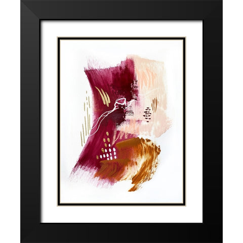 Autumnal Bliss 1 Black Modern Wood Framed Art Print with Double Matting by Storms, Alyson