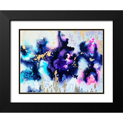 Awaken Black Modern Wood Framed Art Print with Double Matting by Storms, Alyson
