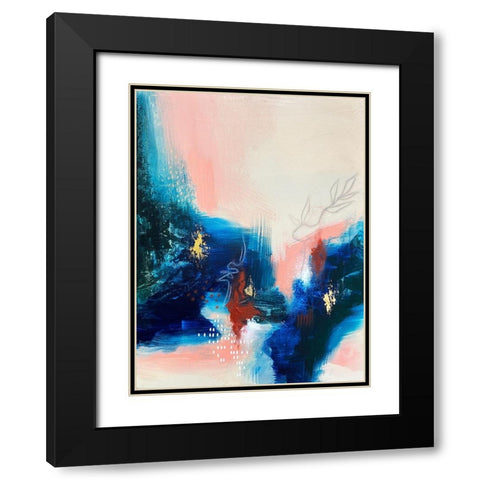 Botanical Vision Part A Black Modern Wood Framed Art Print with Double Matting by Storms, Alyson