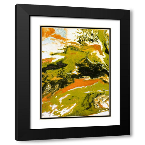 Bright Splash 3 Black Modern Wood Framed Art Print with Double Matting by Storms, Alyson