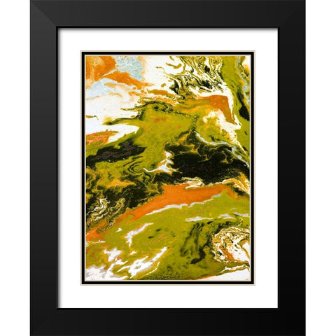 Bright Splash 3 Black Modern Wood Framed Art Print with Double Matting by Storms, Alyson