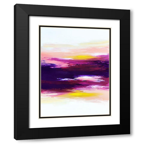 Bright Sunset Black Modern Wood Framed Art Print with Double Matting by Storms, Alyson