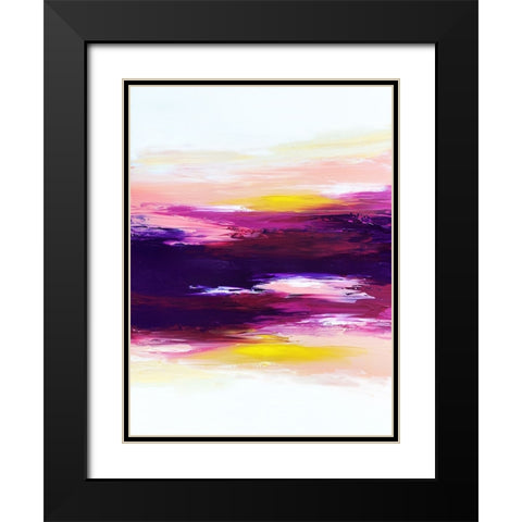 Bright Sunset Black Modern Wood Framed Art Print with Double Matting by Storms, Alyson