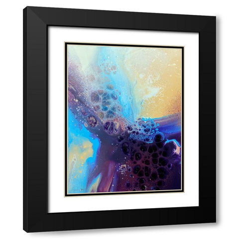 Burst of Color Black Modern Wood Framed Art Print with Double Matting by Storms, Alyson
