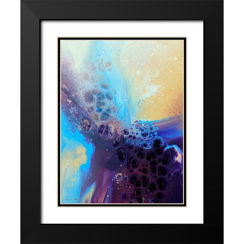 Burst of Color Black Modern Wood Framed Art Print with Double Matting by Storms, Alyson