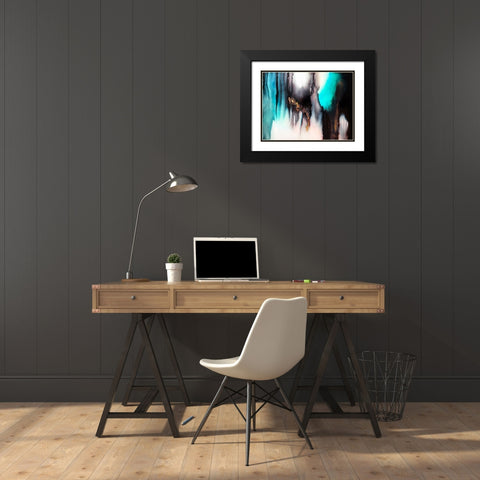 Cavern Black Modern Wood Framed Art Print with Double Matting by Storms, Alyson