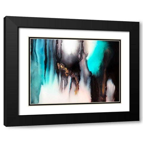 Cavern Black Modern Wood Framed Art Print with Double Matting by Storms, Alyson