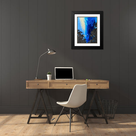 Coastal Waves Ii Black Modern Wood Framed Art Print with Double Matting by Storms, Alyson