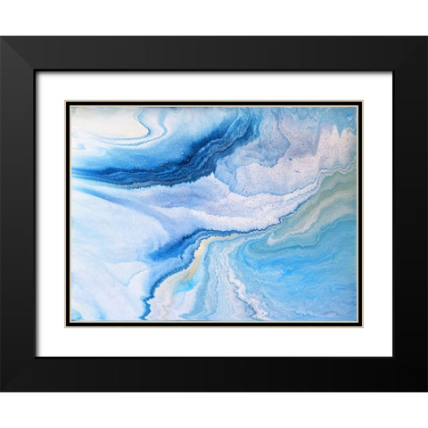 Colorful Ocean Black Modern Wood Framed Art Print with Double Matting by Storms, Alyson