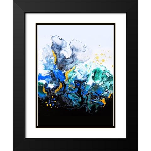 Colorful Smoke Black Modern Wood Framed Art Print with Double Matting by Storms, Alyson