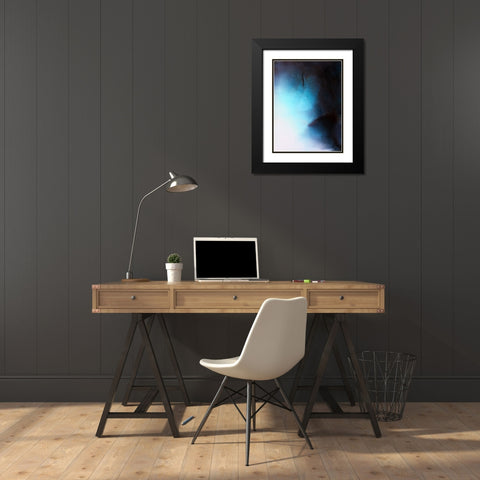 Crevice Black Modern Wood Framed Art Print with Double Matting by Storms, Alyson