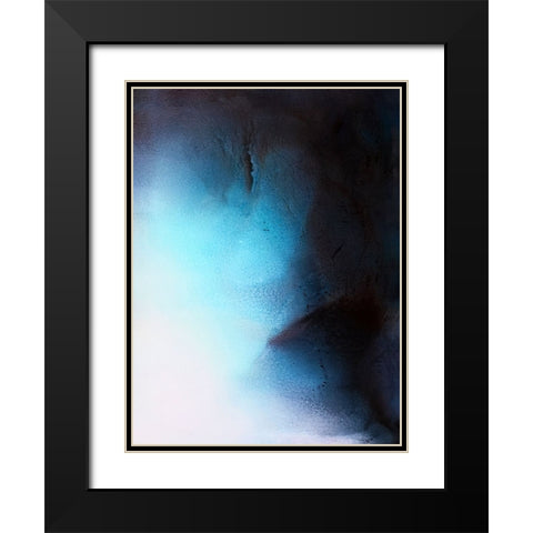 Crevice Black Modern Wood Framed Art Print with Double Matting by Storms, Alyson