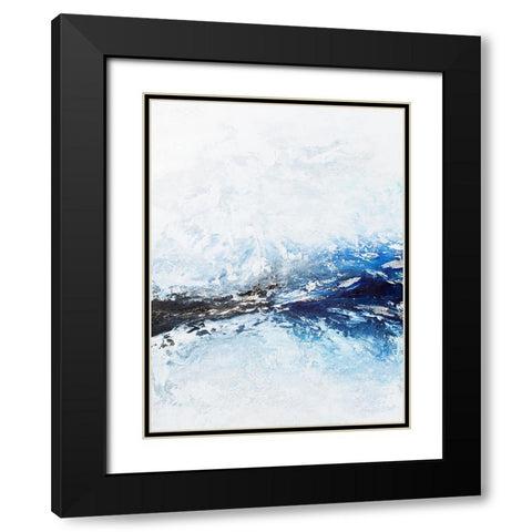 Deep Ocean Black Modern Wood Framed Art Print with Double Matting by Storms, Alyson