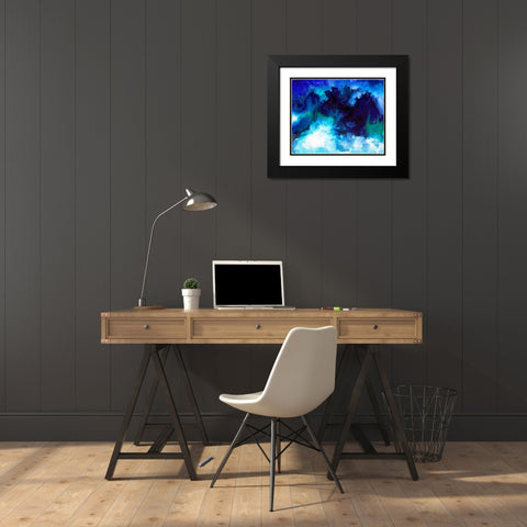 Deep Sea Black Modern Wood Framed Art Print with Double Matting by Storms, Alyson