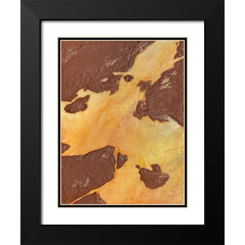 Desert Canyon Black Modern Wood Framed Art Print with Double Matting by Storms, Alyson
