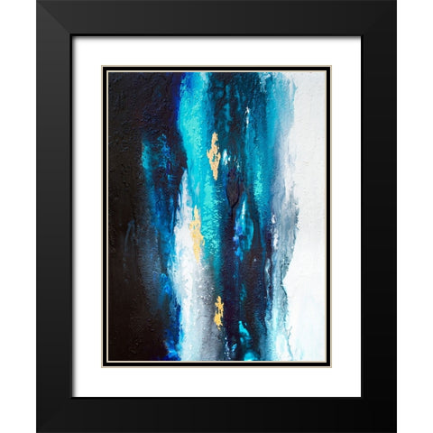 Frozen Ocean Black Modern Wood Framed Art Print with Double Matting by Storms, Alyson
