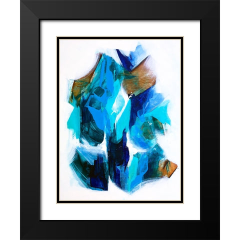 Fusion Black Modern Wood Framed Art Print with Double Matting by Storms, Alyson