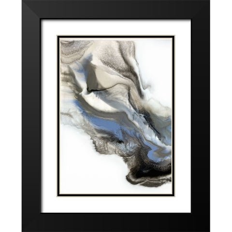 Grey Smoke 2 Black Modern Wood Framed Art Print with Double Matting by Storms, Alyson