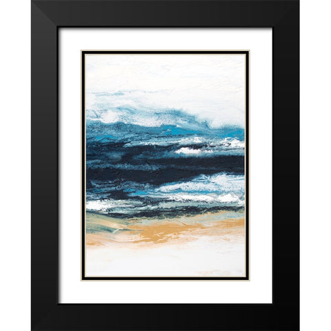 Highland 1 Black Modern Wood Framed Art Print with Double Matting by Storms, Alyson