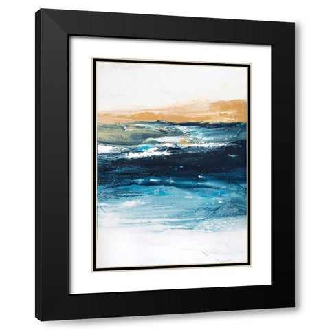 Highland 2 Black Modern Wood Framed Art Print with Double Matting by Storms, Alyson